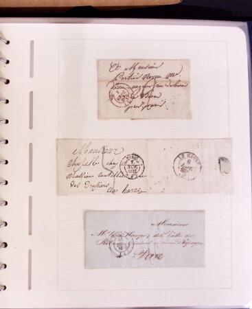 1769-1852 +230 lettres avec cachets de PARIS sur lettres