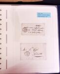 1769-1852 +230 lettres avec cachets de PARIS sur lettres