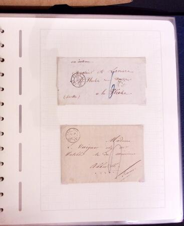 1769-1852 +230 lettres avec cachets de PARIS sur lettres