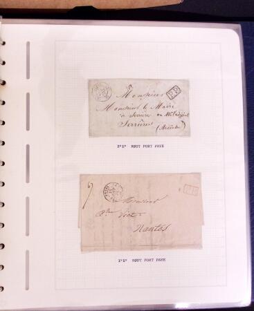 1769-1852 +230 lettres avec cachets de PARIS sur lettres
