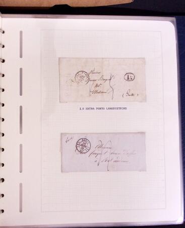 1769-1852 +230 lettres avec cachets de PARIS sur lettres