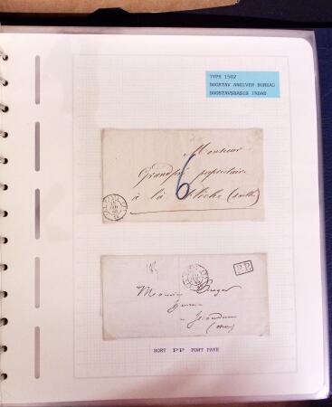 1769-1852 +230 lettres avec cachets de PARIS sur lettres