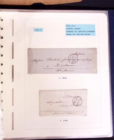 1769-1852 +230 lettres avec cachets de PARIS sur lettres