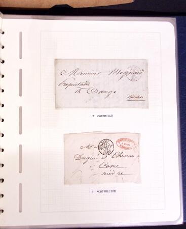 1769-1852 +230 lettres avec cachets de PARIS sur lettres
