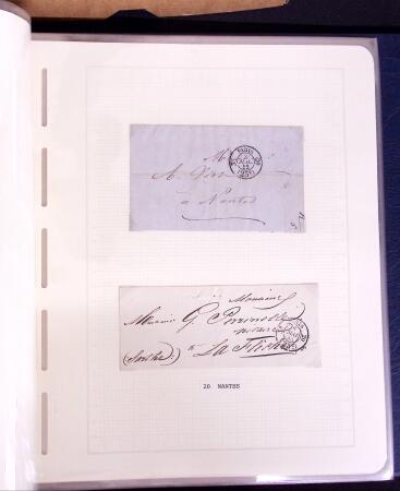 1769-1852 +230 lettres avec cachets de PARIS sur lettres