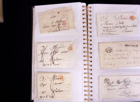 1769-1852 +230 lettres avec cachets de PARIS sur lettres