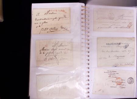 1769-1852 +230 lettres avec cachets de PARIS sur lettres