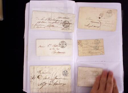 1769-1852 +230 lettres avec cachets de PARIS sur lettres