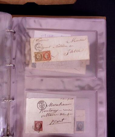 1849-1899 +210 lettres (qq devants) en 3 classeurs