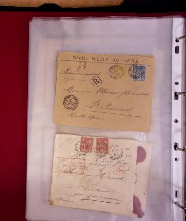 1849-1899 +210 lettres (qq devants) en 3 classeurs