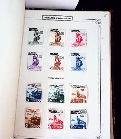1840-1940 All-world collection in five albums with GB, Greece, USA, France, Belgium, China, colonies, etc.