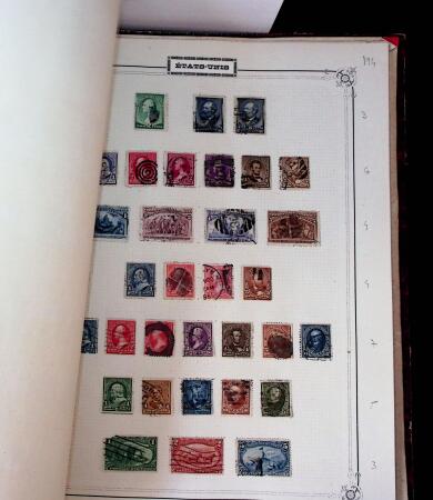 1840-1940 All-world collection in five albums with GB, Greece, USA, France, Belgium, China, colonies, etc.