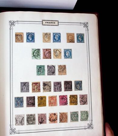 1840-1940 All-world collection in five albums with GB, Greece, USA, France, Belgium, China, colonies, etc.