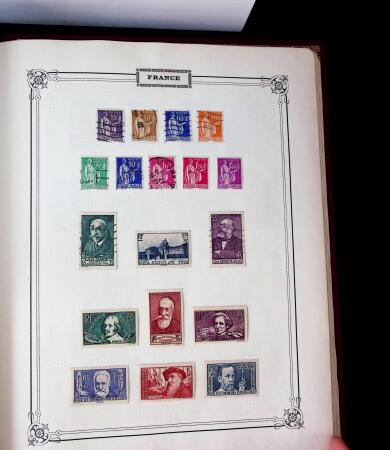 1840-1940 All-world collection in five albums with GB, Greece, USA, France, Belgium, China, colonies, etc.