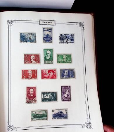 1840-1940 All-world collection in five albums with GB, Greece, USA, France, Belgium, China, colonies, etc.