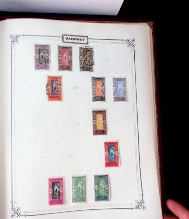 1840-1940 All-world collection in five albums with GB, Greece, USA, France, Belgium, China, colonies, etc.
