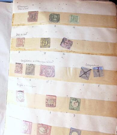 1840-1940 All-world collection in five albums with GB, Greece, USA, France, Belgium, China, colonies, etc.