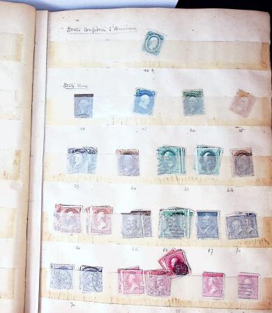 1840-1940 All-world collection in five albums with GB, Greece, USA, France, Belgium, China, colonies, etc.