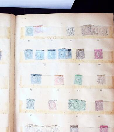 1840-1940 All-world collection in five albums with GB, Greece, USA, France, Belgium, China, colonies, etc.