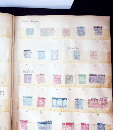 1840-1940 All-world collection in five albums with GB, Greece, USA, France, Belgium, China, colonies, etc.