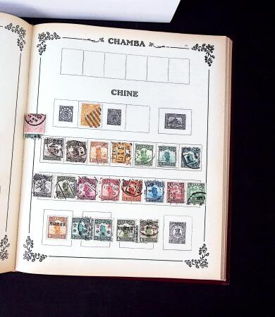 1840-1940 All-world collection in five albums with GB, Greece, USA, France, Belgium, China, colonies, etc.