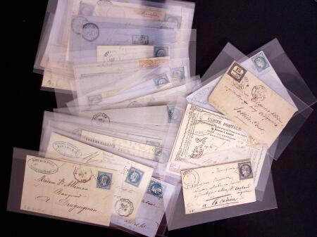 VAR 1849-1876 lot de 54 lettres choisies pour la qualité