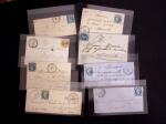 VAR 1849-1876 lot de 54 lettres choisies pour la qualité