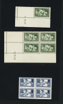 1930, Lot caisse d'amortissement, dont n°252, 256, 269, 4 sur lettres, n°269 coin daté (1 seul, 1 en bloc de 4), un bloc de 4 n°252, TB 