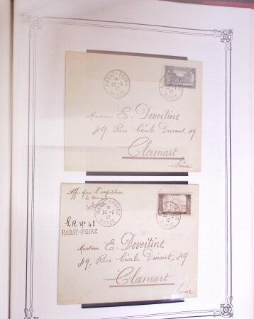 1906-17, Lot de 14 lettres et cartes ainsi qu'une vignette