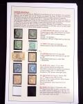 1849-1898, ensemble de Cérès et Empire sur grandes pages (dont n°18), 1 page d'obl. de GC, 1 page PC des GC, 2 de nuances du n°14, 1 d'obl. losange PC sur n°14 et 1 d'obl. jour de l'an sur n°75, TB