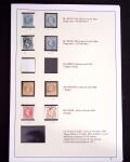 1849-1898, ensemble de Cérès et Empire sur grandes pages (dont n°18), 1 page d'obl. de GC, 1 page PC des GC, 2 de nuances du n°14, 1 d'obl. losange PC sur n°14 et 1 d'obl. jour de l'an sur n°75, TB