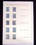 1849-1898, ensemble de Cérès et Empire sur grandes pages (dont n°18), 1 page d'obl. de GC, 1 page PC des GC, 2 de nuances du n°14, 1 d'obl. losange PC sur n°14 et 1 d'obl. jour de l'an sur n°75, TB