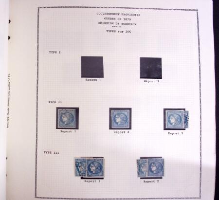 1849-2001, Collection de timbres de France en 4 albums MOC, des neufs dans les classiques, à noter n°1 et 9 obl., n°262 et Caisse d'amortissement en neufs, BF 3 et 6, PA 1/2, Prés, carnets Croix-Rouge 1952 et suivant