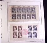 1849-2001, Collection de timbres de France en 4 albums MOC, des neufs dans les classiques, à noter n°1 et 9 obl., n°262 et Caisse d'amortissement en neufs, BF 3 et 6, PA 1/2, Prés, carnets Croix-Rouge 1952 et suivant
