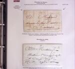 1746-1900, Collection d'exposition LA POSTE DANS L'AUDE en 80 pages avec une belle panoplie de PP à numéro, cursives rouges, T22, doubles cursives, PC du GC de Ginestas