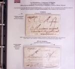 1746-1900, Collection d'exposition LA POSTE DANS L'AUDE en 80 pages avec une belle panoplie de PP à numéro, cursives rouges, T22, doubles cursives, PC du GC de Ginestas