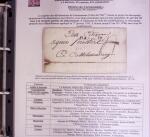 1746-1900, Collection d'exposition LA POSTE DANS L'AUDE en 80 pages avec une belle panoplie de PP à numéro, cursives rouges, T22, doubles cursives, PC du GC de Ginestas