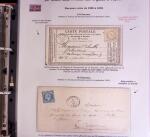 1746-1900, Collection d'exposition LA POSTE DANS L'AUDE en 80 pages avec une belle panoplie de PP à numéro, cursives rouges, T22, doubles cursives, PC du GC de Ginestas