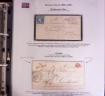 1746-1900, Collection d'exposition LA POSTE DANS L'AUDE en 80 pages avec une belle panoplie de PP à numéro, cursives rouges, T22, doubles cursives, PC du GC de Ginestas