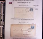 1746-1900, Collection d'exposition LA POSTE DANS L'AUDE en 80 pages avec une belle panoplie de PP à numéro, cursives rouges, T22, doubles cursives, PC du GC de Ginestas