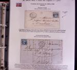 1746-1900, Collection d'exposition LA POSTE DANS L'AUDE en 80 pages avec une belle panoplie de PP à numéro, cursives rouges, T22, doubles cursives, PC du GC de Ginestas