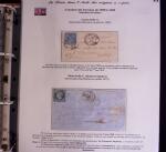 1746-1900, Collection d'exposition LA POSTE DANS L'AUDE en 80 pages avec une belle panoplie de PP à numéro, cursives rouges, T22, doubles cursives, PC du GC de Ginestas