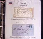 1746-1900, Collection d'exposition LA POSTE DANS L'AUDE en 80 pages avec une belle panoplie de PP à numéro, cursives rouges, T22, doubles cursives, PC du GC de Ginestas