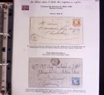 1746-1900, Collection d'exposition LA POSTE DANS L'AUDE en 80 pages avec une belle panoplie de PP à numéro, cursives rouges, T22, doubles cursives, PC du GC de Ginestas