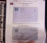 1746-1900, Collection d'exposition LA POSTE DANS L'AUDE en 80 pages avec une belle panoplie de PP à numéro, cursives rouges, T22, doubles cursives, PC du GC de Ginestas