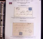 1746-1900, Collection d'exposition LA POSTE DANS L'AUDE en 80 pages avec une belle panoplie de PP à numéro, cursives rouges, T22, doubles cursives, PC du GC de Ginestas