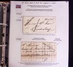 1746-1900, Collection d'exposition LA POSTE DANS L'AUDE en 80 pages avec une belle panoplie de PP à numéro, cursives rouges, T22, doubles cursives, PC du GC de Ginestas