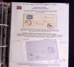 1746-1900, Collection d'exposition LA POSTE DANS L'AUDE en 80 pages avec une belle panoplie de PP à numéro, cursives rouges, T22, doubles cursives, PC du GC de Ginestas