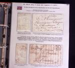 1746-1900, Collection d'exposition LA POSTE DANS L'AUDE en 80 pages avec une belle panoplie de PP à numéro, cursives rouges, T22, doubles cursives, PC du GC de Ginestas