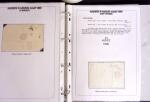 1800-1830, Collection de 70 lettres avec marques d'arrivée sur pages d'albums, dont Aix en Provence, Angers, Bastia, Lyon, Marseille avec déboursé, Macon, Nantes, Narbonne, Limoux, Nimes dont déboursé manuscrit, Per